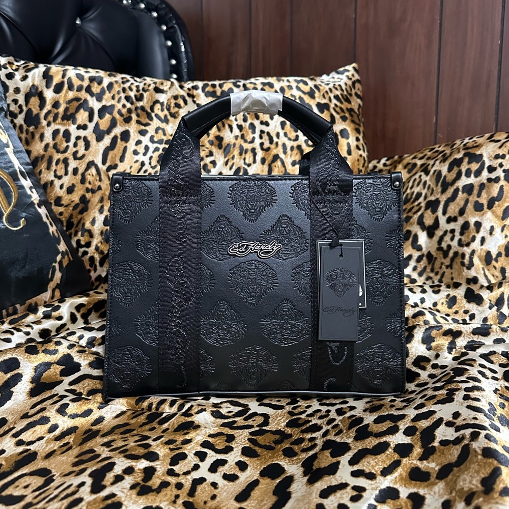*SOLD* Ed Hardy black tote bag/purse